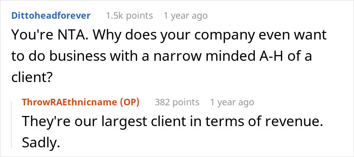Immigrant Employee Rejects Manager’s Request To Use &#8220;American Name&#8221; To Please Client