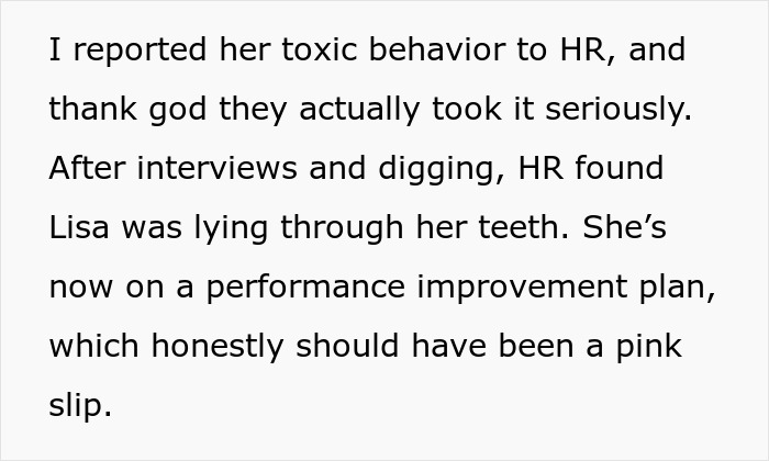 Toxic Newbie Spreads Lies, Tries To Get Colleague Fired, Ends Up In Hot Water With HR