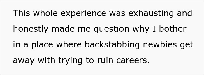 Toxic Newbie Spreads Lies, Tries To Get Colleague Fired, Ends Up In Hot Water With HR
