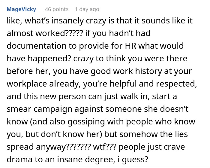 Toxic Newbie Spreads Lies, Tries To Get Colleague Fired, Ends Up In Hot Water With HR