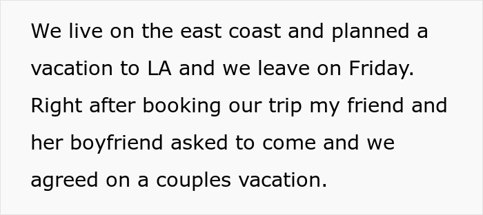 Entitled Lady Decides To Bring Her Kids Along On Couple&#8217;s Kid-Free Vacation, Gets Mad When Uninvited
