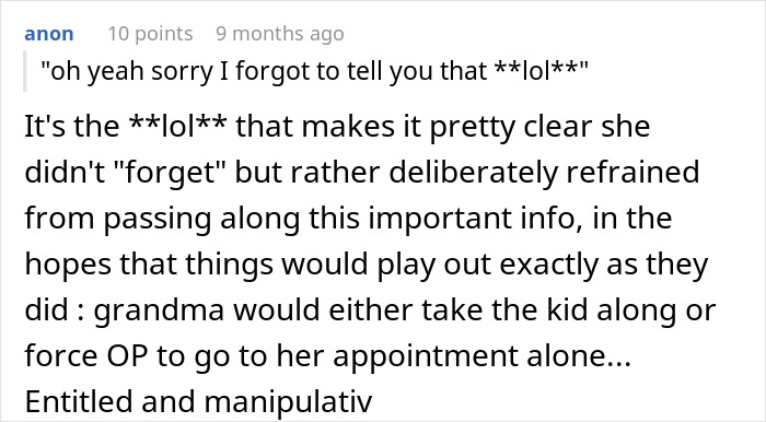 18YO Too Angry To Speak When Niece Ruins His Doctor’s Appointment Because Mom Takes Her With Them