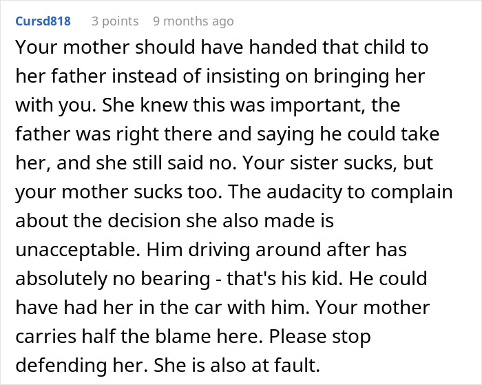 18YO Too Angry To Speak When Niece Ruins His Doctor’s Appointment Because Mom Takes Her With Them