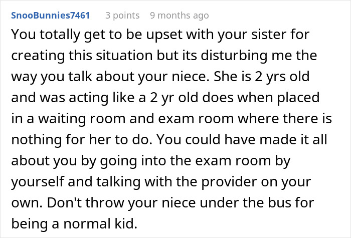 18YO Too Angry To Speak When Niece Ruins His Doctor’s Appointment Because Mom Takes Her With Them