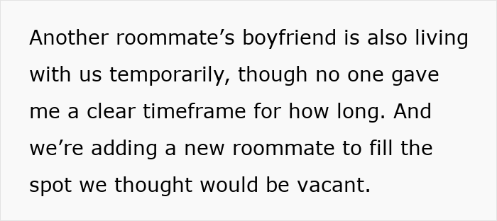 Person Agrees To Let Roommates Have Their BFs Move In, But Makes It Clear They Won’t Share Their Bathroom