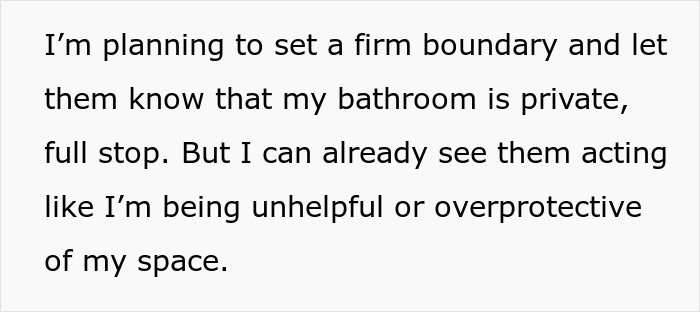 Person Agrees To Let Roommates Have Their BFs Move In, But Makes It Clear They Won’t Share Their Bathroom