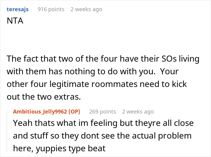 Person Agrees To Let Roommates Have Their BFs Move In, But Makes It Clear They Won’t Share Their Bathroom