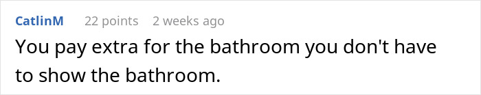 Person Agrees To Let Roommates Have Their BFs Move In, But Makes It Clear They Won’t Share Their Bathroom