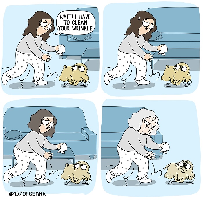 Adorable And Funny Comics About An Artist And Her Life With A Cute Pug (23 New Pics)