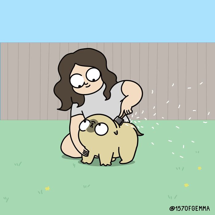 Adorable And Funny Comics About An Artist And Her Life With A Cute Pug (23 New Pics)