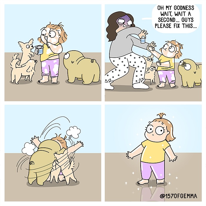 Adorable And Funny Comics About An Artist And Her Life With A Cute Pug (23 New Pics)