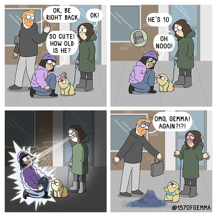 Adorable And Funny Comics About An Artist And Her Life With A Cute Pug (23 New Pics)