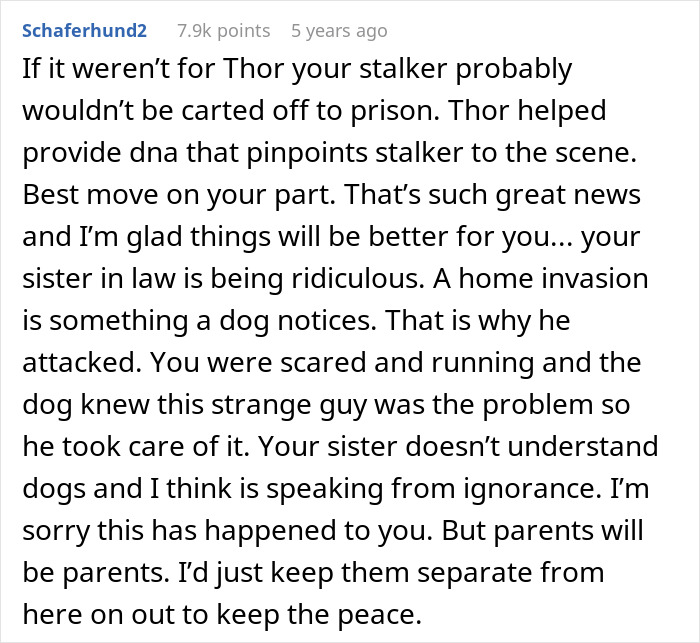 Dog Attacks Stalker Who Broke Into Woman’s Home, Gets Labeled “Too Dangerous” To Be Around Kids