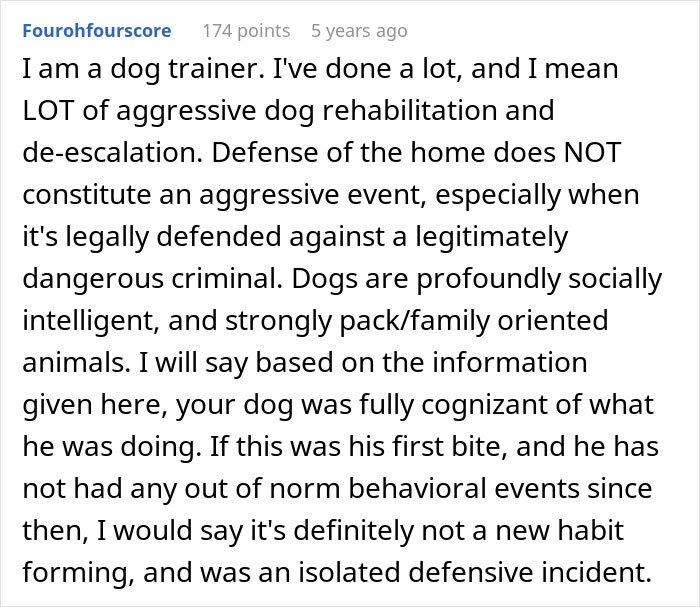 Dog Attacks Stalker Who Broke Into Woman’s Home, Gets Labeled “Too Dangerous” To Be Around Kids