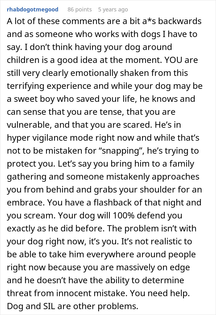 Dog Attacks Stalker Who Broke Into Woman’s Home, Gets Labeled “Too Dangerous” To Be Around Kids