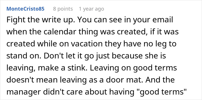 Employee Doesn’t Show Up To A Meet Because She’s Off, Boss Hands Her A Formal Reprimand