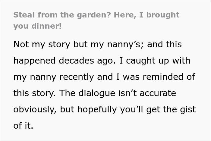 Nanny Catches Neighbor Stealing Fruit From Her Garden, Serves Up A Steaming Plate Of Revenge
