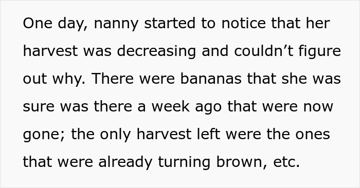 Nanny Catches Neighbor Stealing Fruit From Her Garden, Serves Up A Steaming Plate Of Revenge