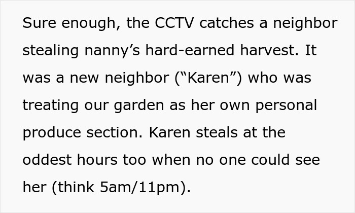 Nanny Catches Neighbor Stealing Fruit From Her Garden, Serves Up A Steaming Plate Of Revenge