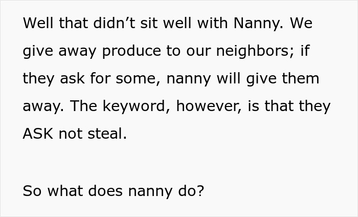 Nanny Catches Neighbor Stealing Fruit From Her Garden, Serves Up A Steaming Plate Of Revenge
