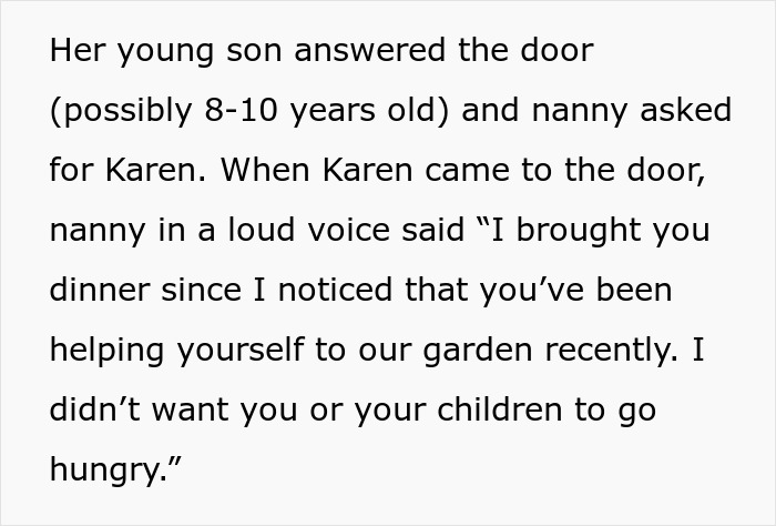 Nanny Catches Neighbor Stealing Fruit From Her Garden, Serves Up A Steaming Plate Of Revenge