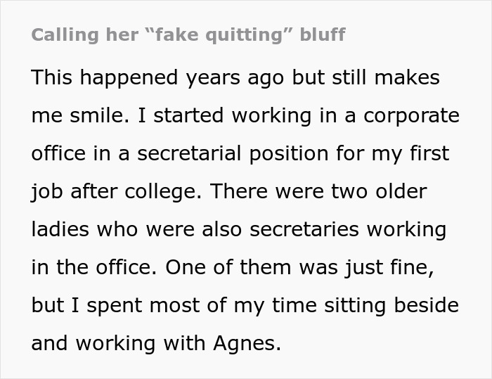 Person Calls Obnoxious Coworker&#8217;s Bluff And Throws Her A Retirement Party, Forcing Her To Quit