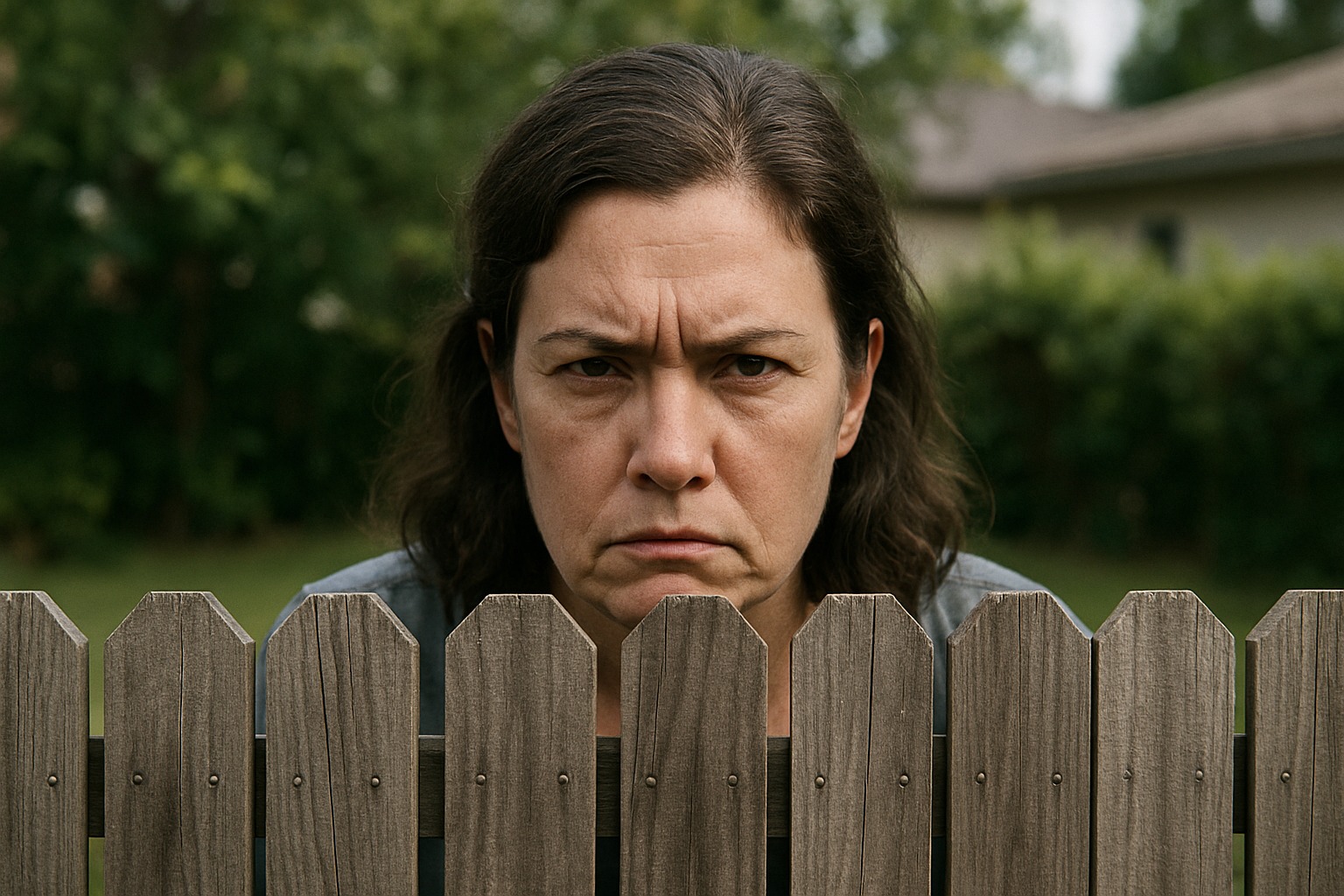 Homeowner Laughs In Entitled Neighbor’s Face After She Asks Them To Move Their Fence For Her View