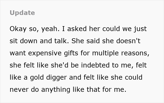 Rich Guy Thinks A Car Is An Appropriate Birthday Gift For GF, Shocked When She Sees It As A Problem