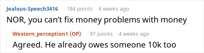 Friend From Decades Ago Comes Up Begging For $15k, Won’t Take No For An Answer
