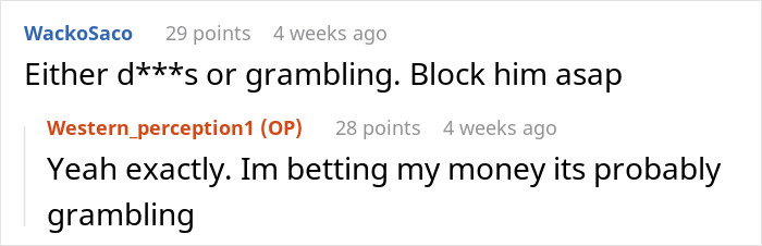 Friend From Decades Ago Comes Up Begging For $15k, Won’t Take No For An Answer