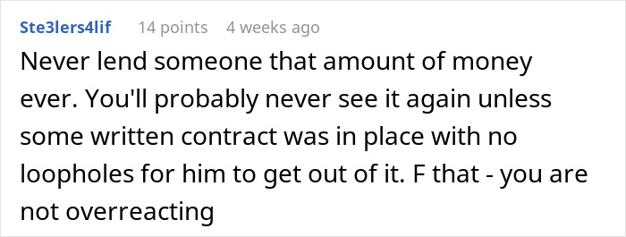 Friend From Decades Ago Comes Up Begging For $15k, Won’t Take No For An Answer