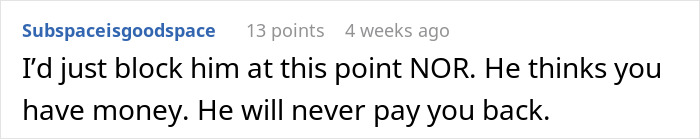 Friend From Decades Ago Comes Up Begging For $15k, Won’t Take No For An Answer
