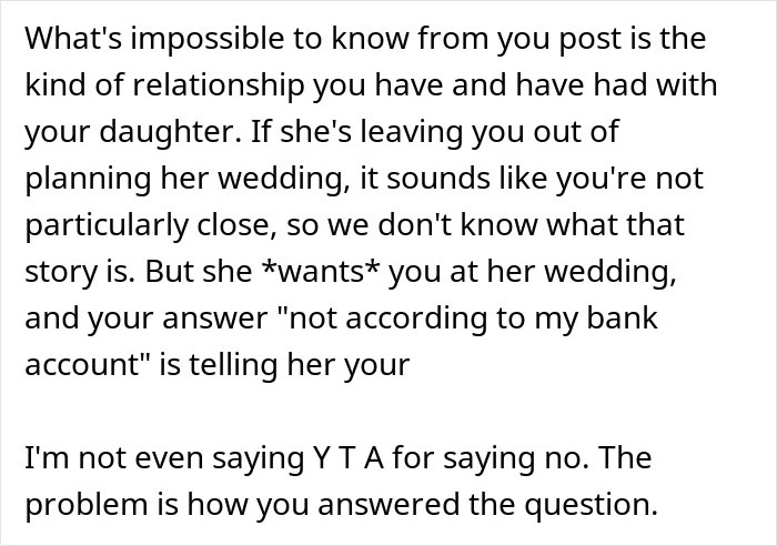 “[Am I The Jerk] For Going On A Motorcycle Trip With My Friends Instead Of My Daughter’s Wedding?”
