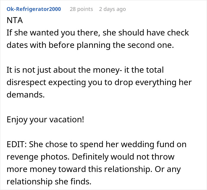 “[Am I The Jerk] For Going On A Motorcycle Trip With My Friends Instead Of My Daughter’s Wedding?”