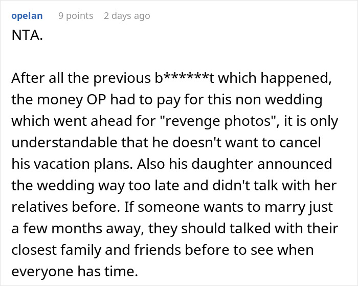 “[Am I The Jerk] For Going On A Motorcycle Trip With My Friends Instead Of My Daughter’s Wedding?”