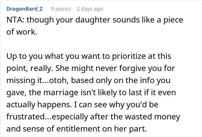 “[Am I The Jerk] For Going On A Motorcycle Trip With My Friends Instead Of My Daughter’s Wedding?”