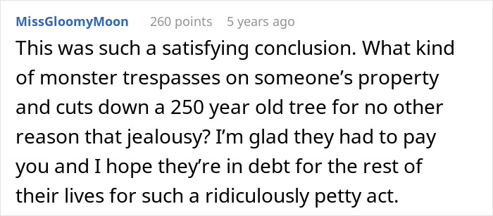“Entitled Karen Chops Down My Tree, Costs Her £500,000”