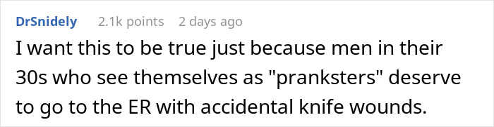 “The Knife Slipped”: Guy Ends Up In ER After Prank Goes Horribly Wrong