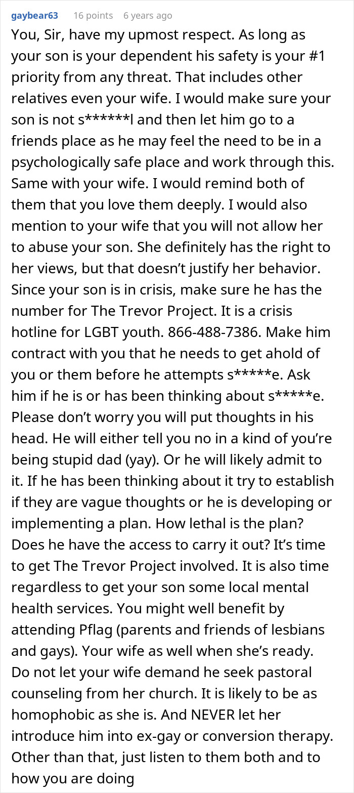 Dad Stands By Gay Son After Wife Screams &#8220;This Wasn’t The Plan&#8221; And Kicks Him Out