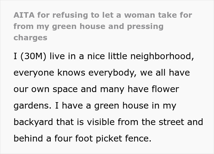 New Neighbor Steals Vegetables From This Man’s Greenhouse, He Ends Up Getting The Police Involved