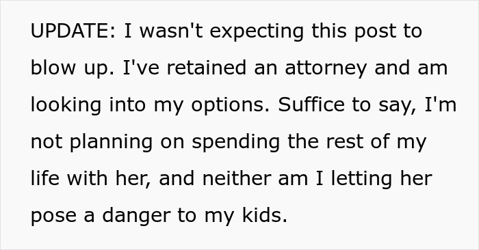 Man Has Not A Crumb Of Patience Or Empathy Left For His Wife Who Got Him Thrown In Jail