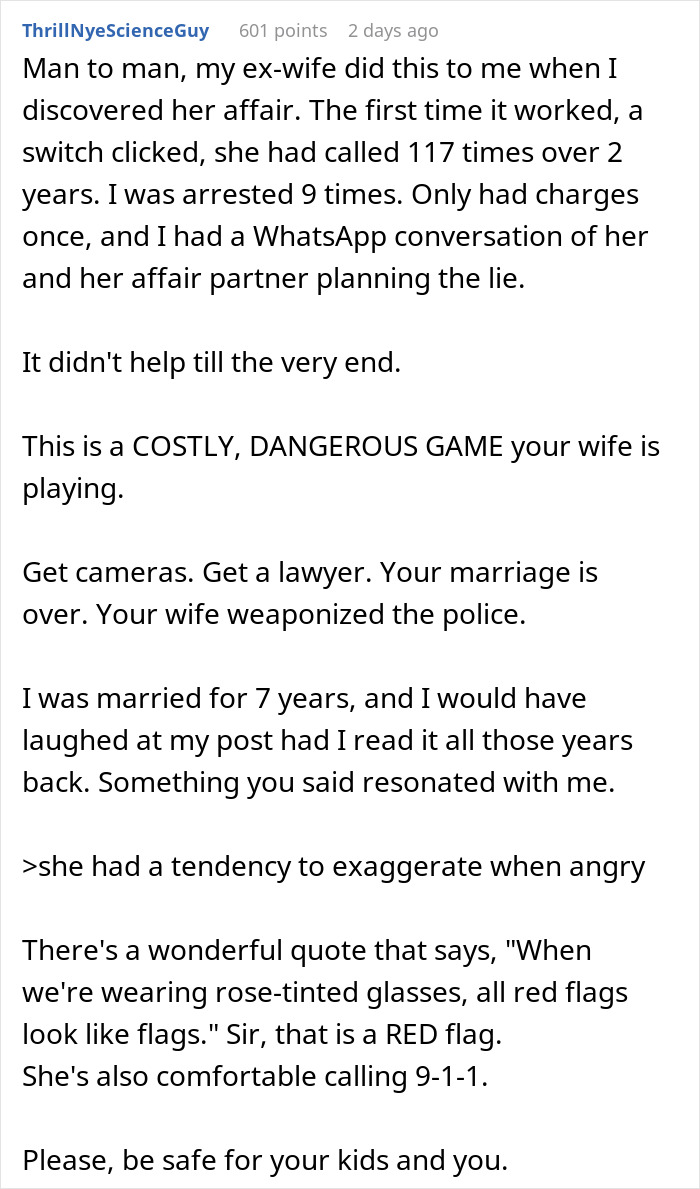 Man Has Not A Crumb Of Patience Or Empathy Left For His Wife Who Got Him Thrown In Jail