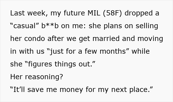 Woman Says No To Future MIL’s ‘Temporary’ Stay, Faces Backlash Before Marriage Even Begins