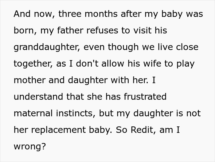 Couple Horrified As Infertile Stepmom Keeps Treating Their Baby As Her Own, Refuses To Meet Anymore