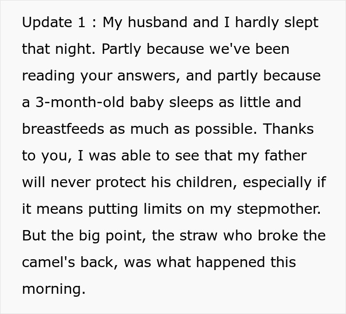 Couple Horrified As Infertile Stepmom Keeps Treating Their Baby As Her Own, Refuses To Meet Anymore