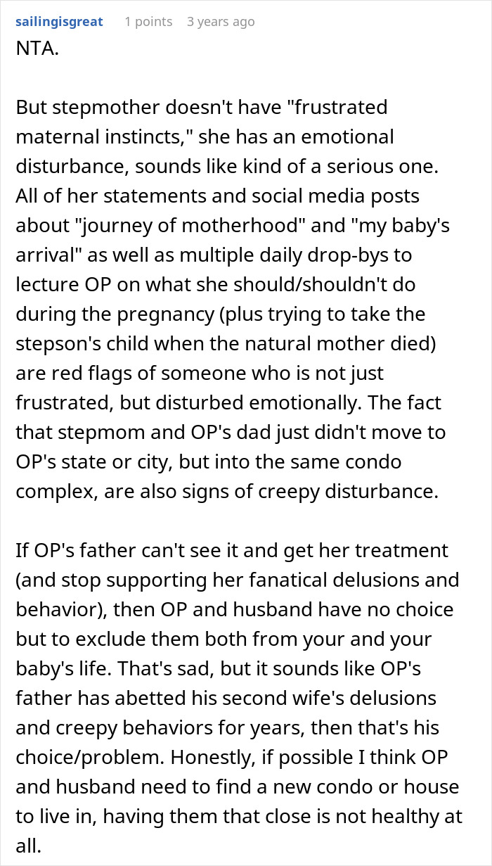 Couple Horrified As Infertile Stepmom Keeps Treating Their Baby As Her Own, Refuses To Meet Anymore