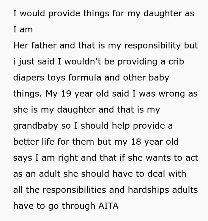 “AITA For Telling My Daughter I Won’t Be Helping With Her Kid?”