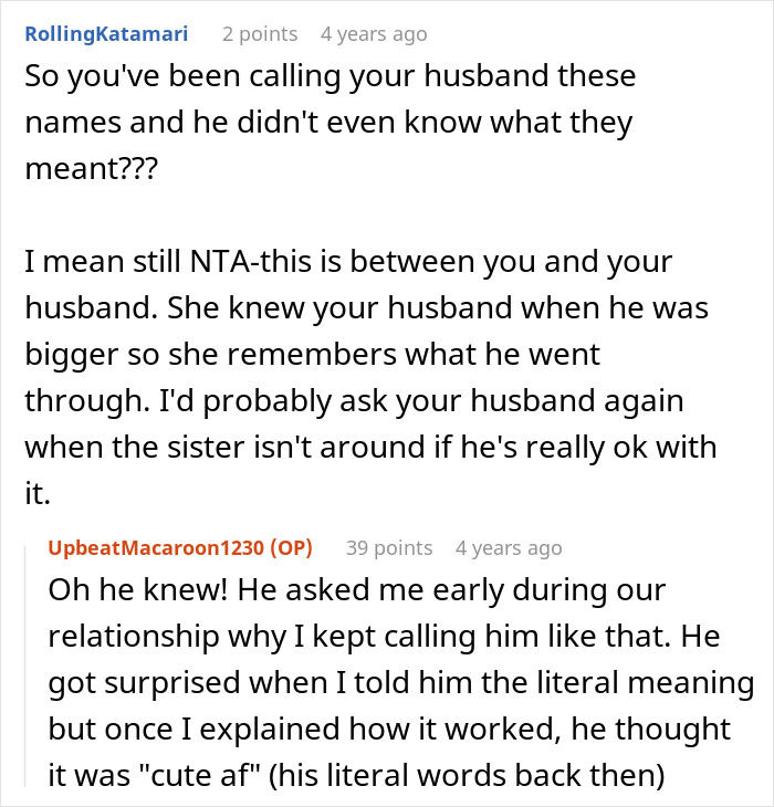 “AITA For Insisting On Using A Supposedly Offensive Pet Name For My Husband?”