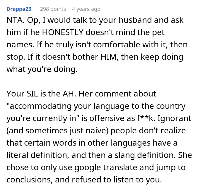 “AITA For Insisting On Using A Supposedly Offensive Pet Name For My Husband?”