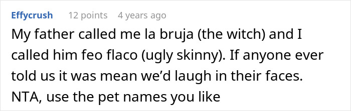 “AITA For Insisting On Using A Supposedly Offensive Pet Name For My Husband?”